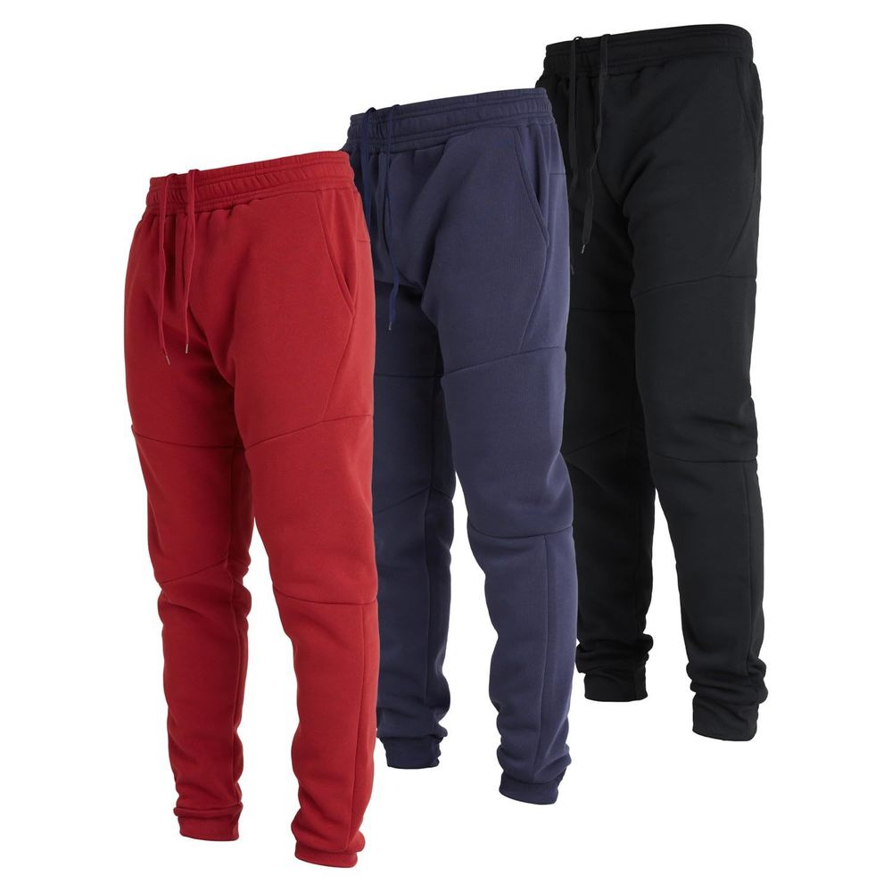 NEW Ultra Performance 3 Pack Fleece Active Tech Joggers for Men, Mens Sweatpants